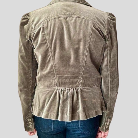 Indie fairy earth toned velvet blazer - Picture 4 of 4